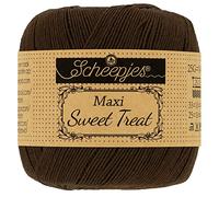 Scheepjes - Scheepjes 162 Schwarz Kaffee Maxi Sweet Treat Garn - 10x25g