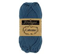 Scheepjes - Scheepjes 164 Licht Marine Catona Garn - 10x50g