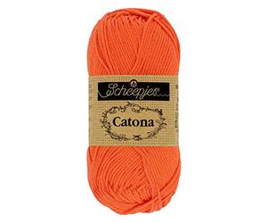 Scheepjes - Scheepjes 189 Königlich Orange Catona Garn - 1x10g