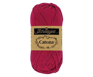 Scheepjes - Scheepjes 192 Scharlach Catona Garn - 1x10g