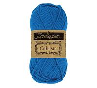 Scheepjes - Scheepjes 201 Elektrisch Blau Cahlista Garn - 1x50g