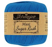 Scheepjes - Scheepjes 201 Elektrisch Blau Maxi Zucker Eilen Garn - 1x50g
