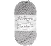 Scheepjes - Scheepjes 203 Gefrostet Silber Organicon Garn - 1x50g