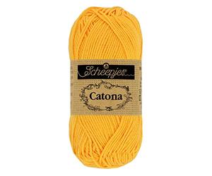 Scheepjes - Scheepjes 208 Gelb Gold Catona Garn - 1x25g
