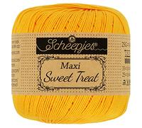 Scheepjes - Scheepjes 208 Gelb Gold Maxi Sweet Treat Garn - 10x25g