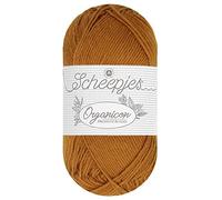 Scheepjes - Scheepjes 236 Mild Senf Organicon Garn - 5x50g