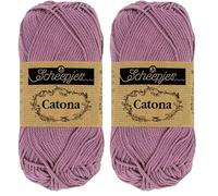 Scheepjes - Scheepjes 240 Amethyst Catona Garn - 1x50g (Packung mit 2)