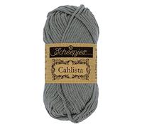Scheepjes - Scheepjes 242 Metall Grau Cahlista Garn - 10x50g