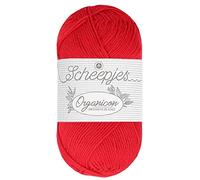 Scheepjes - Scheepjes 244 Rot Rose Organicon Garn - 1x50g