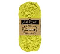 Scheepjes - Scheepjes 245 Grün Gelb Catona Garn - 20x25g