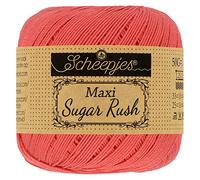 Scheepjes - Scheepjes 252 Wassermelone Maxi Zucker Eilen Garn - 1x50g
