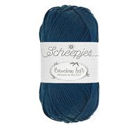 Scheepjes - Scheepjes 253 Blau Opal Bambus Soft Cotton Garn - 10x50g