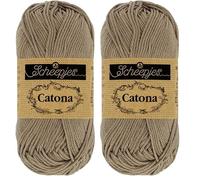 Scheepjes - Scheepjes 254 Mond Felsen Catona Garn - 1x50g (Packung mit 2)