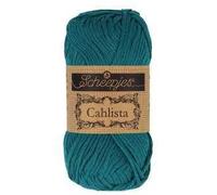 Scheepjes - Scheepjes 401 Dunkel Blaugrün Cahlista Garn - 1x50g