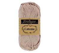Scheepjes - Scheepjes 406 Soft Beige Catona Garn - 20x25g