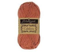 Scheepjes - Scheepjes 504 Ziegel Rot Cahlista Garn - 1x50g