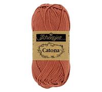 Scheepjes - Scheepjes 504 Ziegel Rot Catona Garn - 20x25g