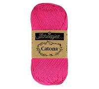 Scheepjes - Scheepjes 604 Neon Rosa Catona Garn - 10x50g