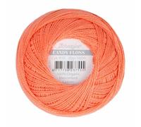 Scheepjes - Scheepjes Candy Floss 410 Rich Coral (165m) Bio Mercerisiert Baumwolle Garn - 1x20g