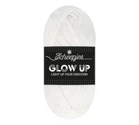 Scheepjes - Scheepjes Glow Up 1001 Luminescent White (105m) Leicht und Langlebig Garn - 1x50g