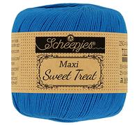 Scheepjes - Scheepjes Maxi Sweet Treat 201 Elektrisch Blau Garn - 1x25g