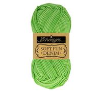 Scheepjes Softfun Denim 50g 506 Grün Baumwoll- und Acryl-Garn