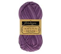 Scheepjes Softfun Denim 50g - 515 Lila Wolle zum Häkeln und Stricken