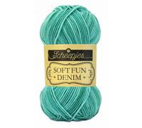 Scheepjes Softfun Denim 50g - 517 Grün Baumwolle-Acryl Garn