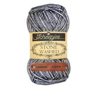 Scheepjes Stone Washed 802 Smokey Quartz Premium Wolle 50g für melierte Lieblingsstücke sanfte Farbnuancen und kreative Handarbeiten mit mySearose Label