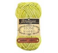 Scheepjes Stone Washed 812 Lemon Quartz Premium Wolle 50g für melierte Lieblingsstücke sanfte Farbnuancen und kreative Handarbeiten mit mySearose Label