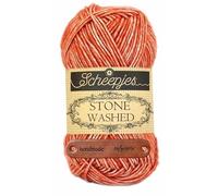 Scheepjes Stone Washed 816 Coral Premium Wolle 50g für melierte Lieblingsstücke sanfte Farbnuancen und kreative Handarbeiten mit mySearose Label