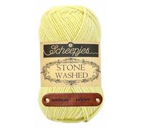 Scheepjes Stone Washed 817 Citrine Premium Wolle 50g für melierte Lieblingsstücke sanfte Farbnuancen und kreative Handarbeiten mit mySearose Label