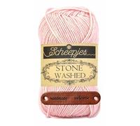 Scheepjes Stone Washed 820 Rose Quartz Premium Wolle 50g für melierte Lieblingsstücke sanfte Farbnuancen und kreative Handarbeiten mit mySearose Label
