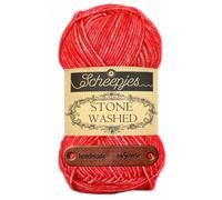 Scheepjes Stone Washed 823 Carnelian Premium Wolle 50g für melierte Lieblingsstücke sanfte Farbnuancen und kreative Handarbeiten mit mySearose Label