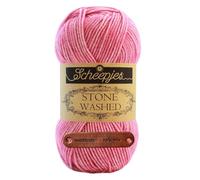 Scheepjes Stone Washed 836 Tourmaline Premium Wolle 50g für melierte Lieblingsstücke sanfte Farbnuancen und kreative Handarbeiten mit mySearose Label