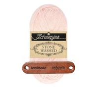 Scheepjes Stone Washed 837 Stilbite Premium Wolle 50g für melierte Lieblingsstücke sanfte Farbnuancen und kreative Handarbeiten mit mySearose Label