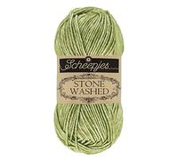 Scheepjes 1664-806 Stone Washed Baumwolle Garn, 78% 22% Acryl, 806 Canada Jade, 1x50g