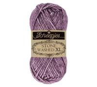 Scheepjes 1665-851 Stone Washed XL Baumwolle Garn, 70 30% Acryl, 851 Deep Amethyst, 1x50g