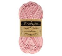 Scheepjes Sunkissed 1x50g - 009 Strawberry Ice, Rosa Garn für Stricken und Häkeln