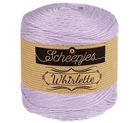 Scheepjes Whirlette | Baumwollgarn flieder, Baumwollmischgarn einfarbig uni zum Stricken und Häkeln | (877 Parma Violet)