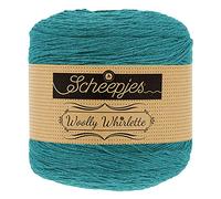 Scheepjes Woolly Whirlette 100g - 570 Grüner Tee, Weiches Baumwoll-Acryl Garn