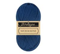 Scheepjes Woolwise 100g - 748 Tiefsee, hochwertiges Merino-Garn zum Häkeln und Stricken