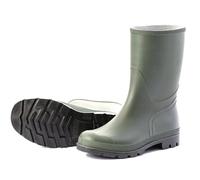 Scheibler Gummistiefel Herren Halbhoch - Wasserdichter Arbeits-Stiefel Mit Rutschfester Sohle - Rain Boots Aus PVC - Gummi-Stiefeletten Schmale Passform - Oliv
