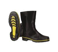 Scheibler Gummistiefel - Nitril-Stiefel halbhoch wasserdicht - Regenstiefel aus Nitril - Rain Boots mit rutschfester Sohle und Kälteschutz - Gummi-Stiefeletten - schwarz