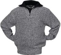 SCHEIBLER Pullover Gr.L schwarz/weiß-meliert