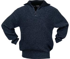 SCHEIBLER Pullover Gr.XL schwarz/blau-meliert