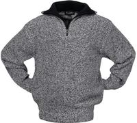 SCHEIBLER Pullover Gr.XL schwarz/weiß-meliert