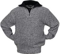 SCHEIBLER Pullover Gr.XXL schwarz/weiß-meliert