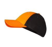 Scheibler Workwear - Basecap Arolla Herren - Baseball Cap aus Baumwolle - Baseballkappe verstellbar & atmungsaktiv (Einheitsgröße | Orange/Oliv)
