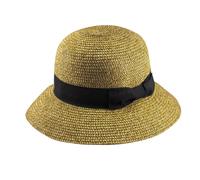 Scheibler Workwear - Sommerhut Anna Damen - klassischer Strohhut - Sonnenhut für Sommer & Urlaub - verfügbar in den Größen 55-57 (Schwarz/Beige)